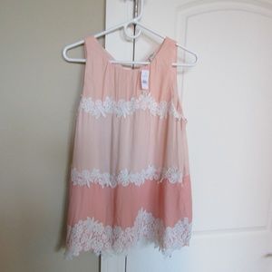 NWT Loft Ombre Lace Tank